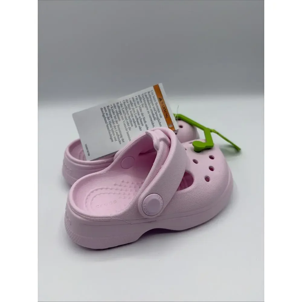 Crocs Classic Mary Jane Clog Light Pink Girl Kids Size C 5 EUR 21 NWT 210616-6ZW